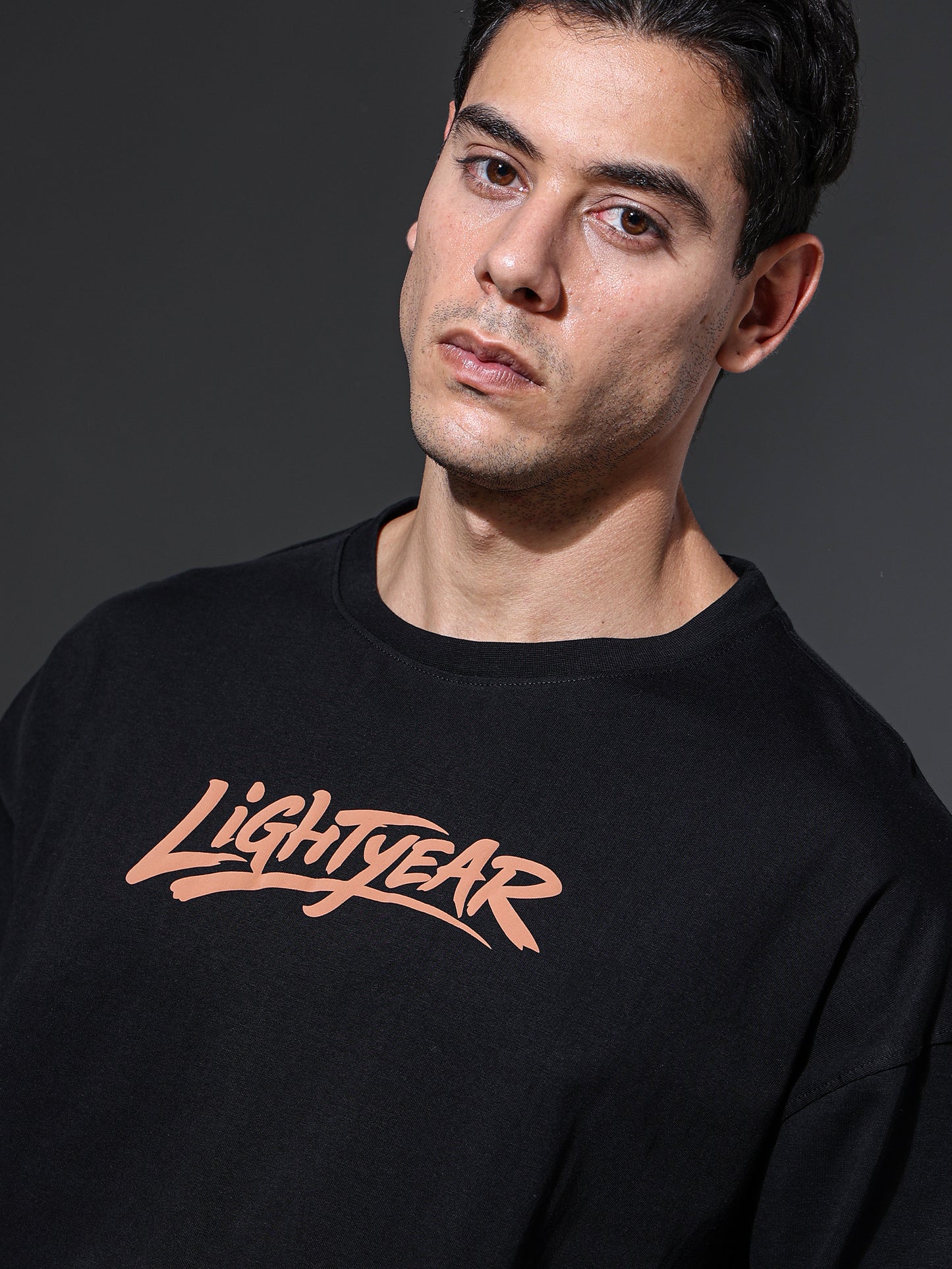 APEX - Lion King Full Sleeve Oversized Tee (Black)
