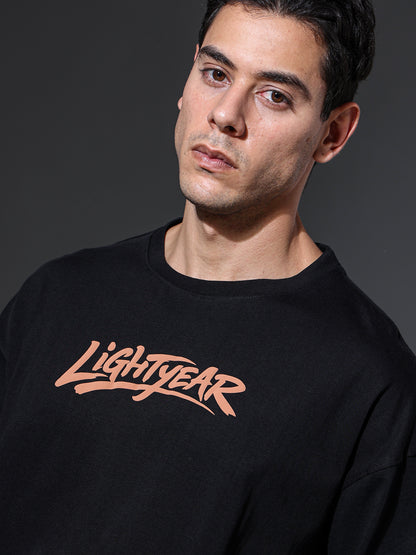 APEX - Lion King Full Sleeve Oversized Tee (Black)